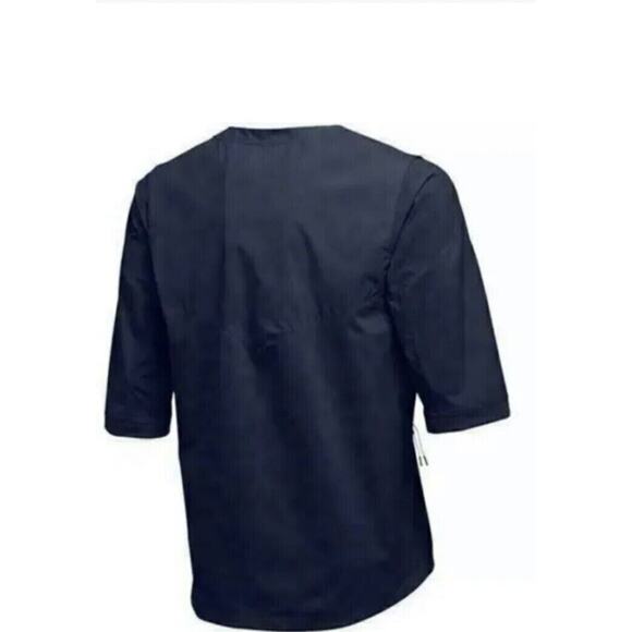 Nike Baseball Batting Jacket Mens Medium Navy Blue V Neck 897383-419 MLB Warm Up - Picture 2 of 6